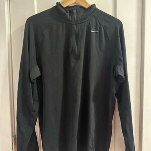 Nike Black Performance Quarter-Zip Jacket